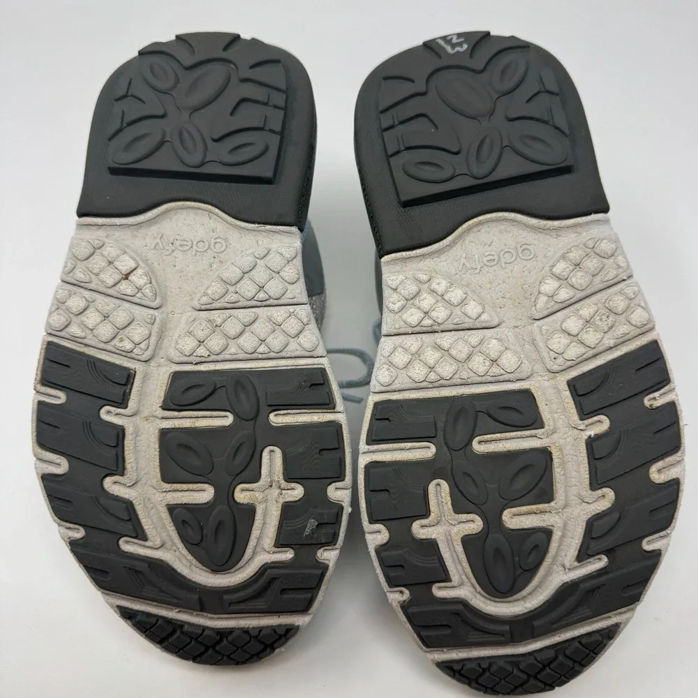 GDEFY‎ Gravity Defyer Corrective Fit Walk Gray Blue Gym Shoes Women's Size 7.5